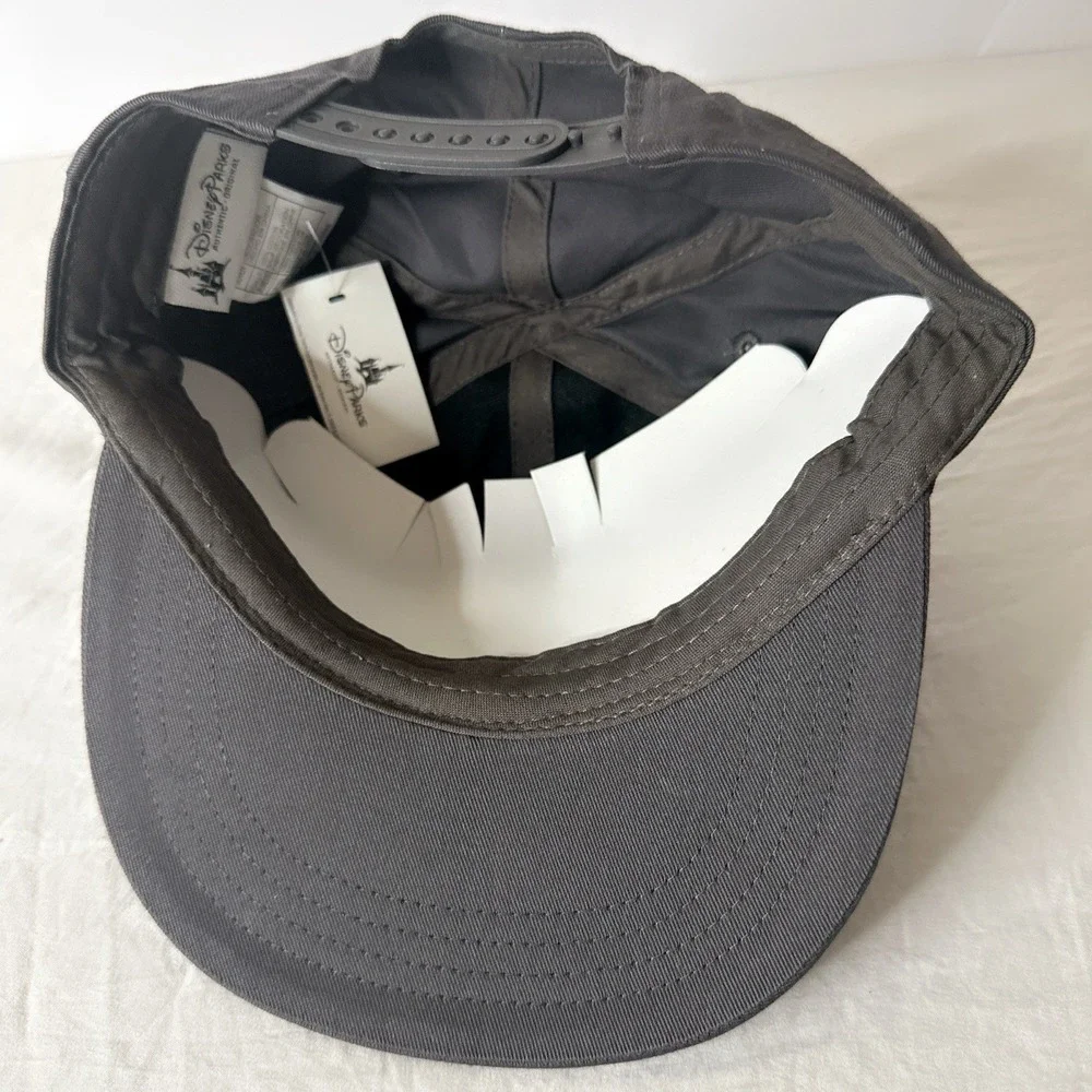 Disney Parks Mickey Hearts Me Gray Baseball Cap Hat Pom Pom Size Youth Pink Girl